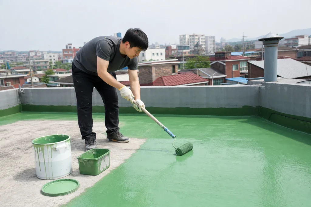 옥상 방수 공사 현장과 점검 자료